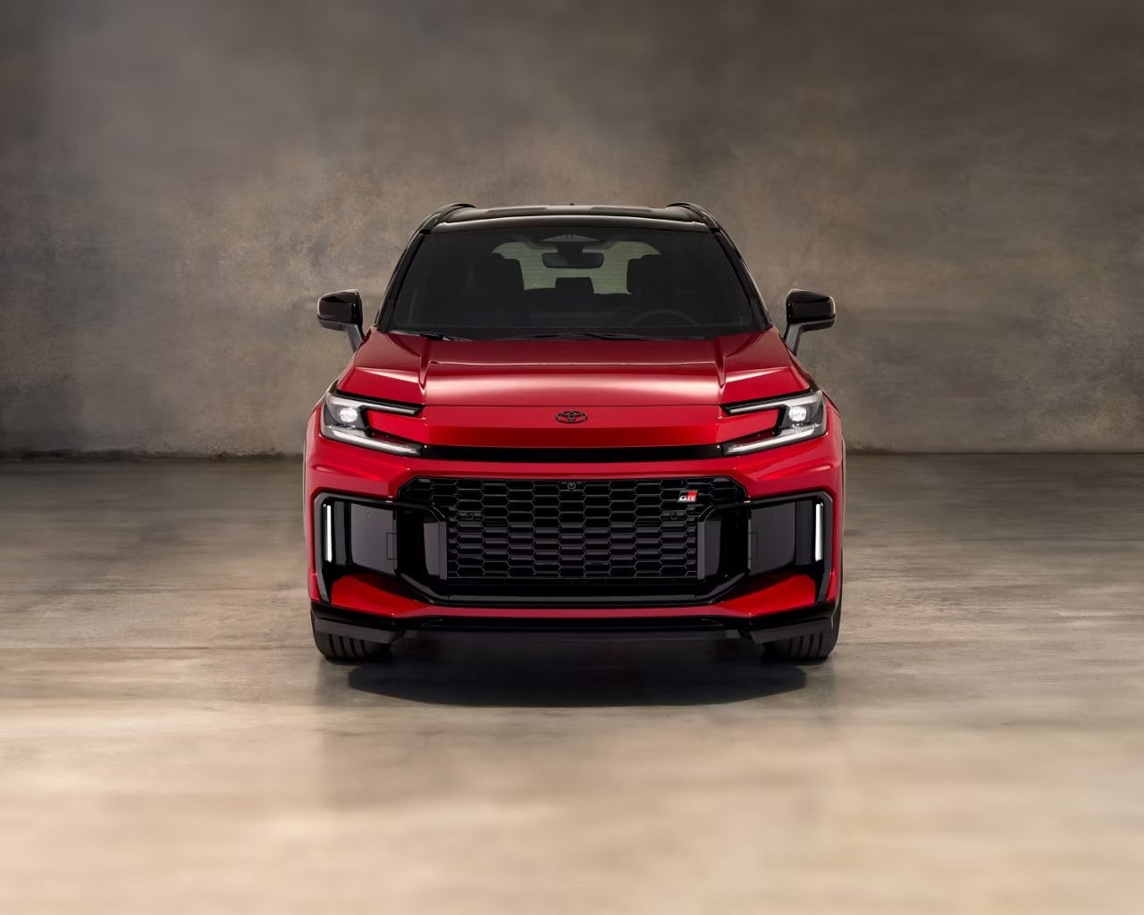 2026 RAV4 Plug-in Hybrid GR-SPORT shown in Supersonic Red with Black Roof